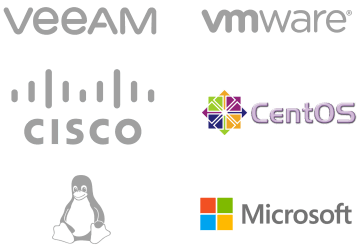 veeam, vmware, cisco, centos, linux